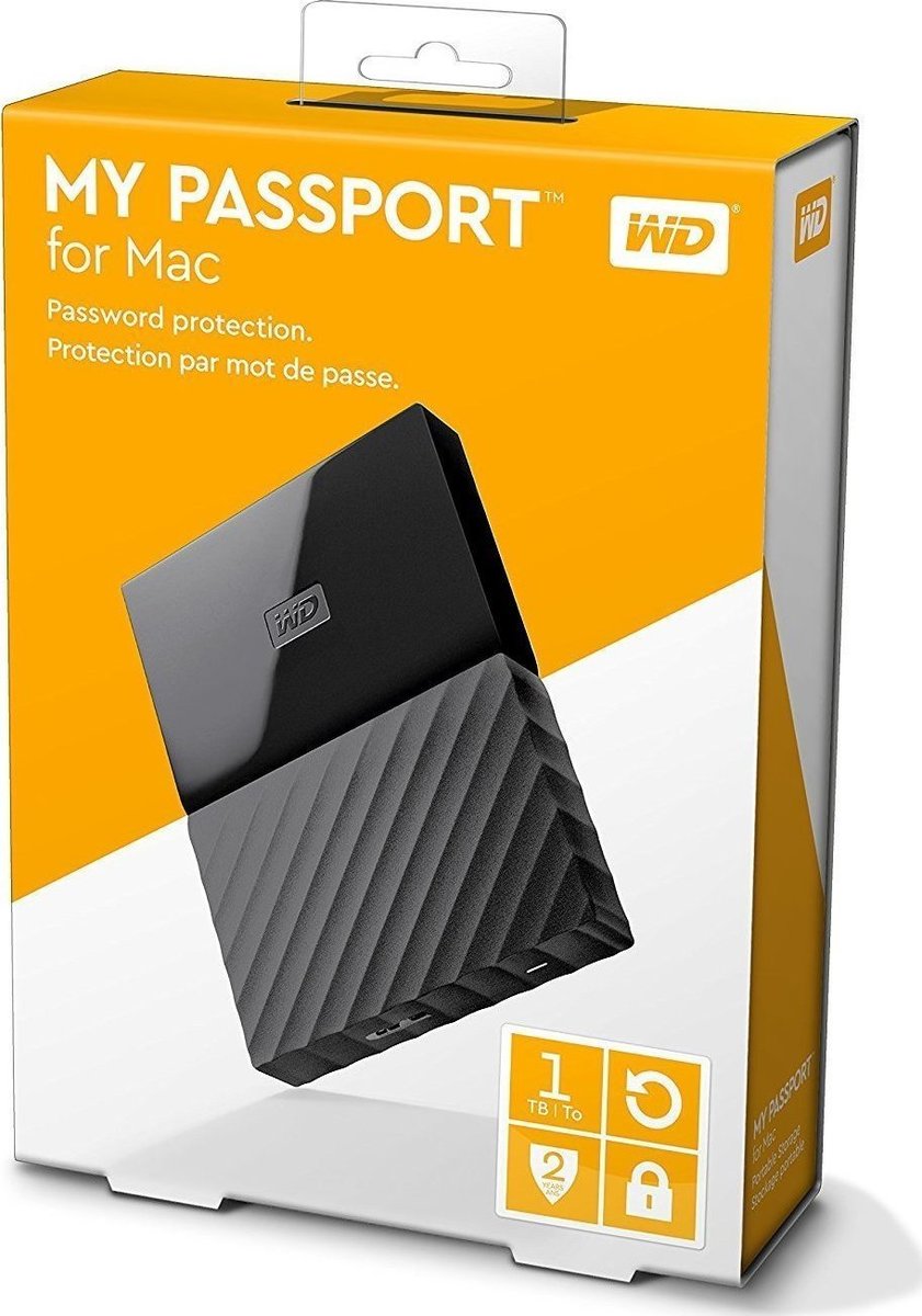 Western digital my passport for mac 1tb portable hard drive